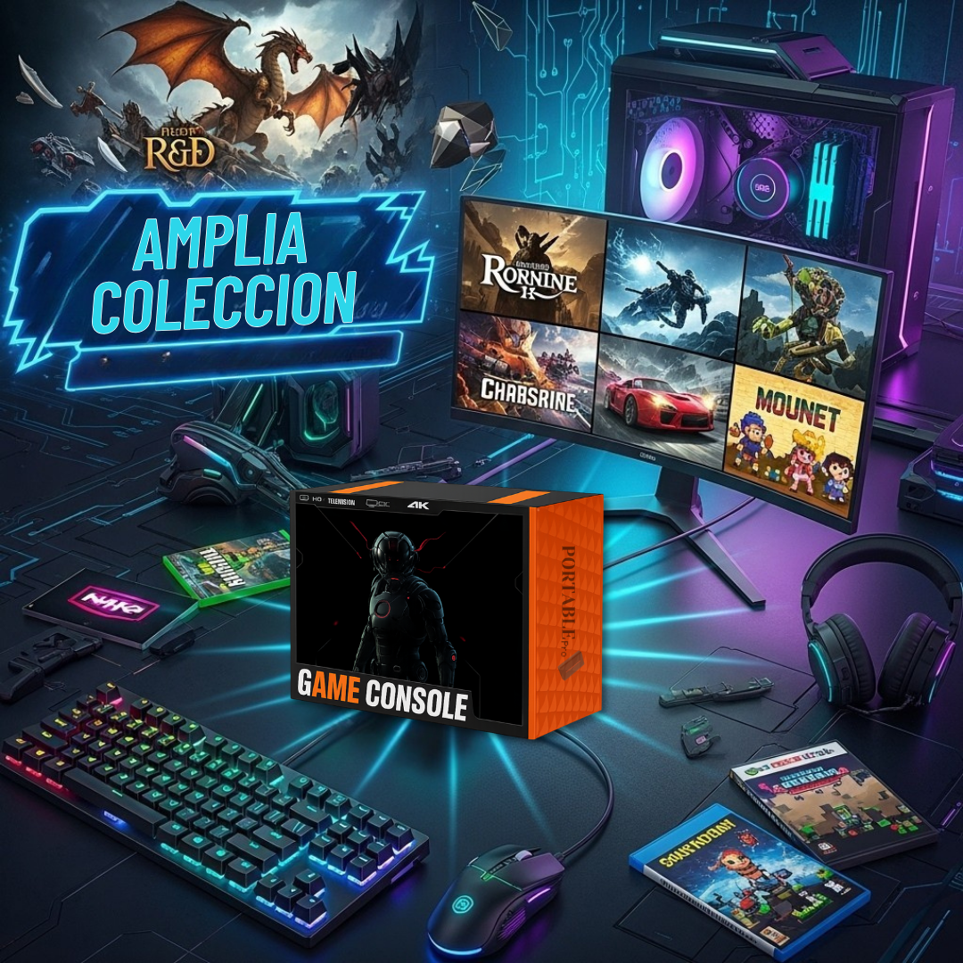 PortablePro™ - The Ultimate Retro Portable | Plug and Play | 500GB / 2TB | Premium HDD