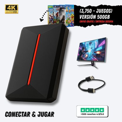 PortablePro™ - The Ultimate Retro Portable | Plug and Play | 500GB / 2TB | Premium HDD