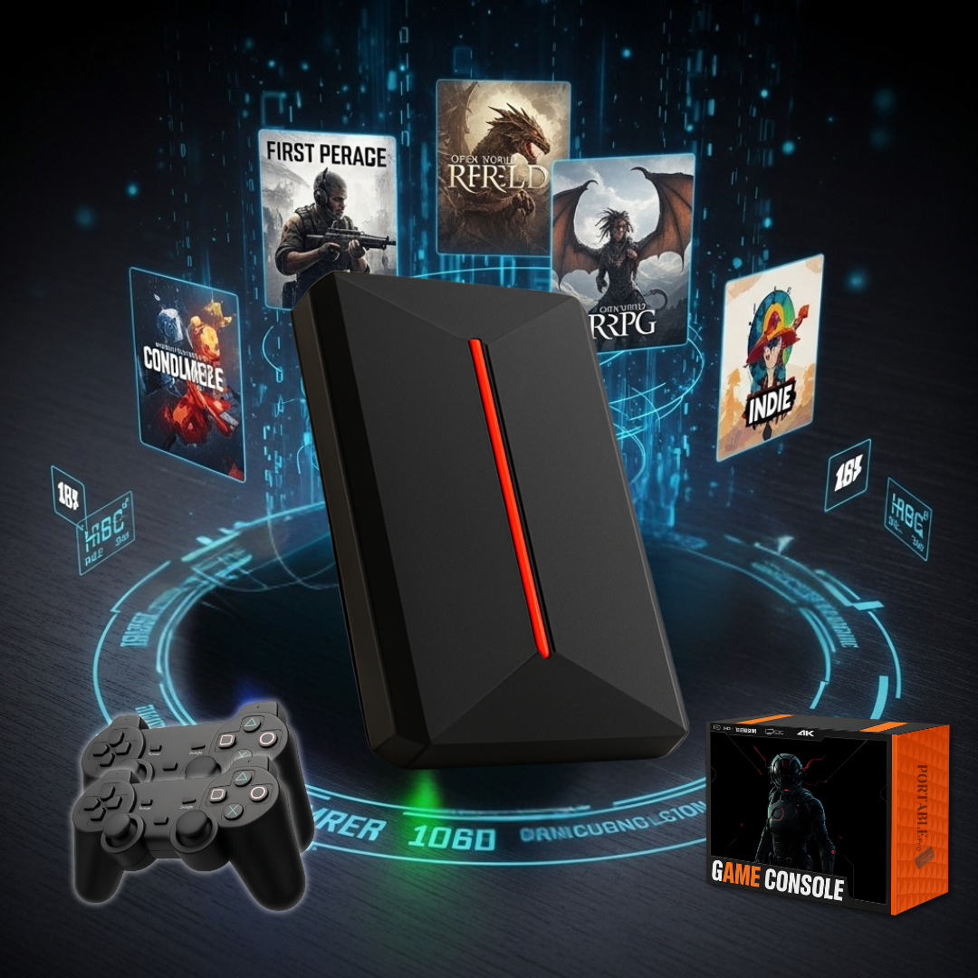 PortablePro™ - The Ultimate Retro Portable | Plug and Play | 500GB / 2TB | Premium HDD